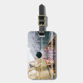 Benutzerdefiniertes Foto Hinzufügen moderner Zeile Gepäckanhänger (Vorderseite vertikal)