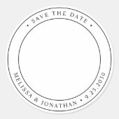 Benutzerdefiniertes Foto Hochfahren speichern des  Runder Aufkleber (Vorderseite)