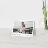 Benutzerdefiniertes Foto Hochzeit Danke Kartenvorl (Vorderseite)