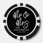 Benutzerdefiniertes Foto Hochzeit Pokerchips (Vorderseite)