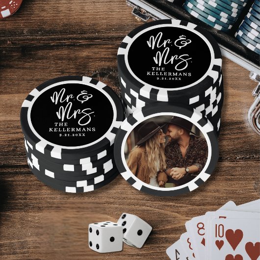 Benutzerdefiniertes Foto Hochzeit Pokerchips