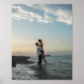 benutzerdefiniertes Foto Hochzeit Poster (Vorne)