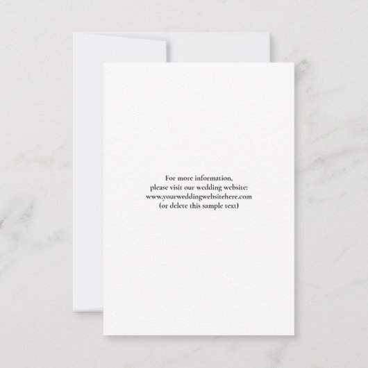 Benutzerdefiniertes Foto Hochzeit speichern Sie da Save The Date (Rückseite)