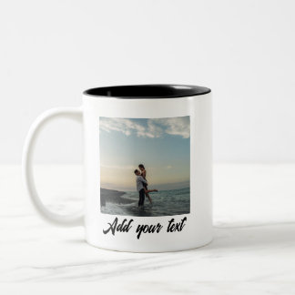 benutzerdefiniertes Foto Hochzeit  Zweifarbige Tasse