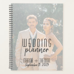 Benutzerdefiniertes Foto-Hochzeitsplaner-Notizbuch Planer