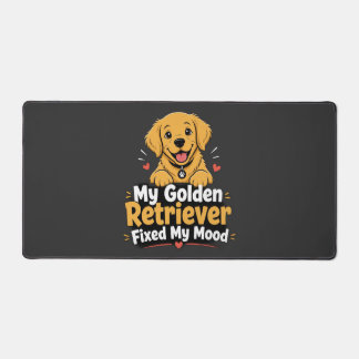 Benutzerdefiniertes Foto Hund Golden Retriever Hat Schreibtischunterlage