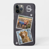 Benutzerdefiniertes Foto Hunde Katzen Slate Marble Case-Mate iPhone Hülle (Rückseite)