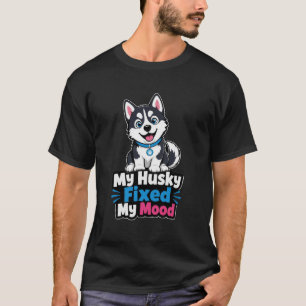 Benutzerdefiniertes Foto Husky Hund Husky Hat Mein T-Shirt