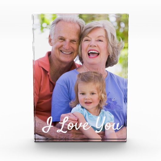 Benutzerdefiniertes Foto I Liebe, das Sie Skript (Vorderseite)