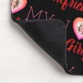 Benutzerdefiniertes Foto I Liebe Meine Freundin Bl Mousepad (Ecke)