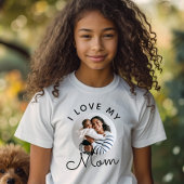 Benutzerdefiniertes Foto I Liebe Meine Mama Mutter T-Shirt