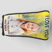 Benutzerdefiniertes Foto I Liebe Sie an den Rough Golf Headcover (Vorderseite)