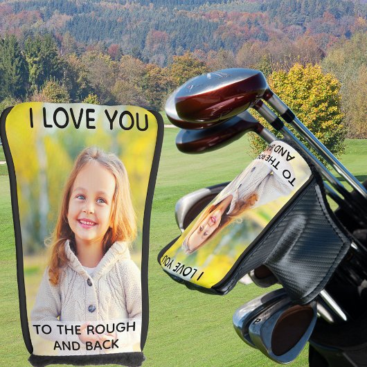 Benutzerdefiniertes Foto I Liebe Sie an den Rough Golf Headcover