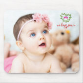 Benutzerdefiniertes FOTO / I Liebe Sie Mousepad (Vorne)