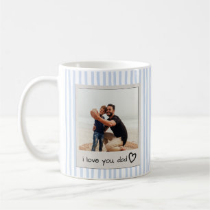Benutzerdefiniertes Foto "Ich liebe dich, Papa" Kaffeetasse