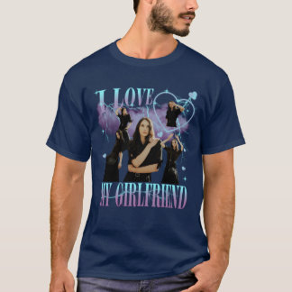 Benutzerdefiniertes Foto Ich Liebe Meine Freundin  T-Shirt