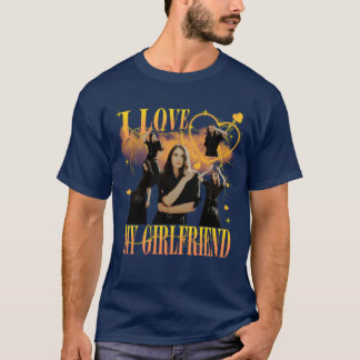 Benutzerdefiniertes Foto Ich Liebe Meine Freundin  T-Shirt
