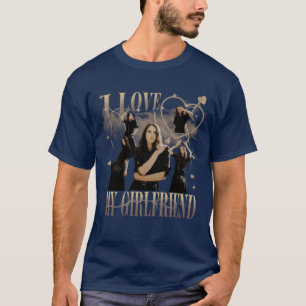 Benutzerdefiniertes Foto Ich Liebe Meine Freundin T-Shirt