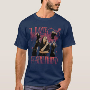 Benutzerdefiniertes Foto Ich Liebe Meine Freundin T-Shirt