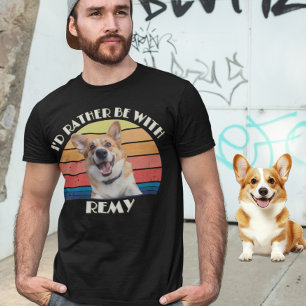 Benutzerdefiniertes Foto Ich wäre lieber mit Perso T-Shirt