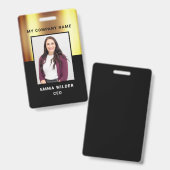 Benutzerdefiniertes Foto-ID-Abzeichen Ausweis (Vorder- & Rückseite)