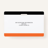 Benutzerdefiniertes Foto-ID-Abzeichen für Kinder Ausweis (Rückseite)