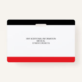 Benutzerdefiniertes Foto-ID-Abzeichen für Kinder Ausweis (Rückseite)