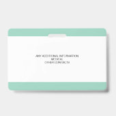 Benutzerdefiniertes Foto-ID-Abzeichen für Kinder Ausweis (Rückseite)