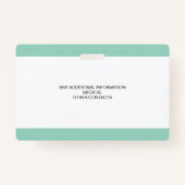 Benutzerdefiniertes Foto-ID-Abzeichen für Kinder Ausweis (Rückseite)