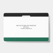 Benutzerdefiniertes Foto-ID-Abzeichen für Kinder Ausweis (Rückseite)