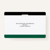 Benutzerdefiniertes Foto-ID-Abzeichen für Kinder Ausweis (Rückseite)