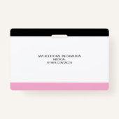 Benutzerdefiniertes Foto-ID-Abzeichen für Kinder Ausweis (Rückseite)