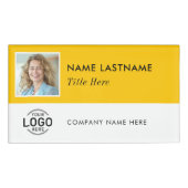 Benutzerdefiniertes Foto-ID-Logo Magnetic Large Ye Namenschild (Vorderseite)