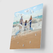 Benutzerdefiniertes Foto - Ihr eigenes Design - Fa Quadratische Wanduhr (Winkel)