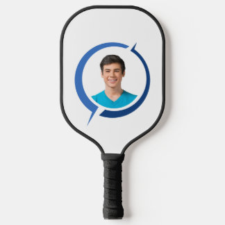 Benutzerdefiniertes Foto Ihr Name Minimalistisches Pickleball Schläger