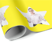 Benutzerdefiniertes Foto im Sternformmuster Geschenkpapier (Rolleneckpunkt)
