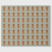 Benutzerdefiniertes Foto-Image Logo-Muster grün Geschenkpapier (Flach)