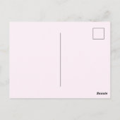 Benutzerdefiniertes Foto in Baby-Rosa-Herzrahmen Postkarte (Rückseite)