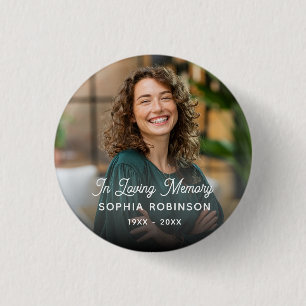 Benutzerdefiniertes Foto In Liebe Erinnerung Beerd Button