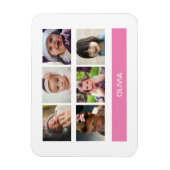 Benutzerdefiniertes Foto in Pastellrosa - Personal Magnet (Vertikal)