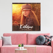 Benutzerdefiniertes Foto in rustikal dunkelbrauner Leinwanddruck (Insitu (Wohnzimmer))