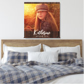 Benutzerdefiniertes Foto in rustikal dunkelbrauner Leinwanddruck (Insitu (Schlafzimmer))