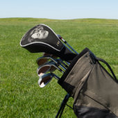 Benutzerdefiniertes Foto-Initialen-Herz-Monogramm- Golf Headcover (In SItu)