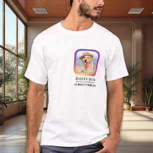 Benutzerdefiniertes Foto Instagram Social Media Pe T-Shirt