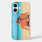 Benutzerdefiniertes Foto iPhone-Gehäuse mit Text Case-Mate iPhone Hülle (Rückseite)