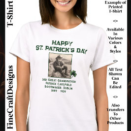 Benutzerdefiniertes Foto, Irish DNA St Patrick’s D T-Shirt