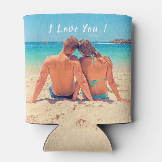 Benutzerdefiniertes Foto kann das Design der Liebe Dosenkühler (Rückseite)