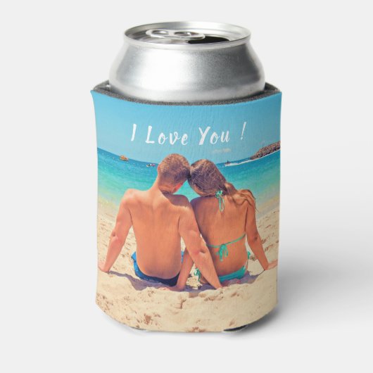 Benutzerdefiniertes Foto kann das Design der Liebe Dosenkühler (Kanne Rückseite)