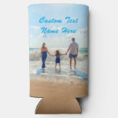 Benutzerdefiniertes Foto kann Fotos und Textnamen Selters Dosenkühler (Rückseite)