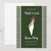 Benutzerdefiniertes Foto Karte Palästina Green Hen (Vorne/Hinten)